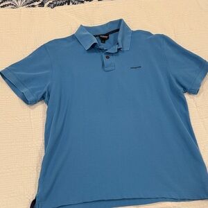 Patagonia Men's Sky Blue Polo Shirt